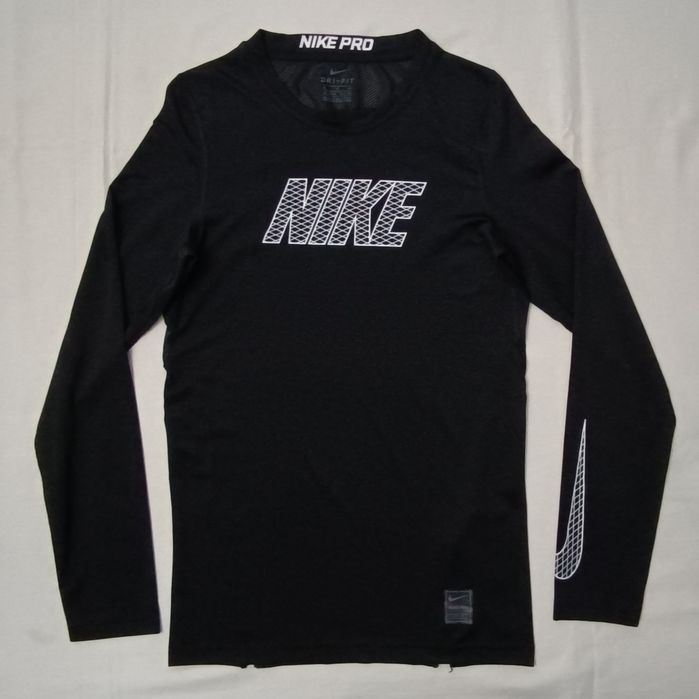 Nike PRO DRI-FIT Long Sleeve Top оригинална блуза ръст 158-170см Найк спорт фланелка тренировки термо блуза