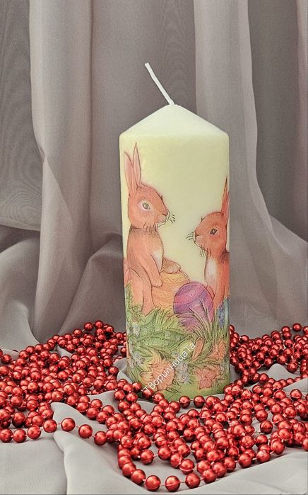 Свещ декупаж за топлина и уют