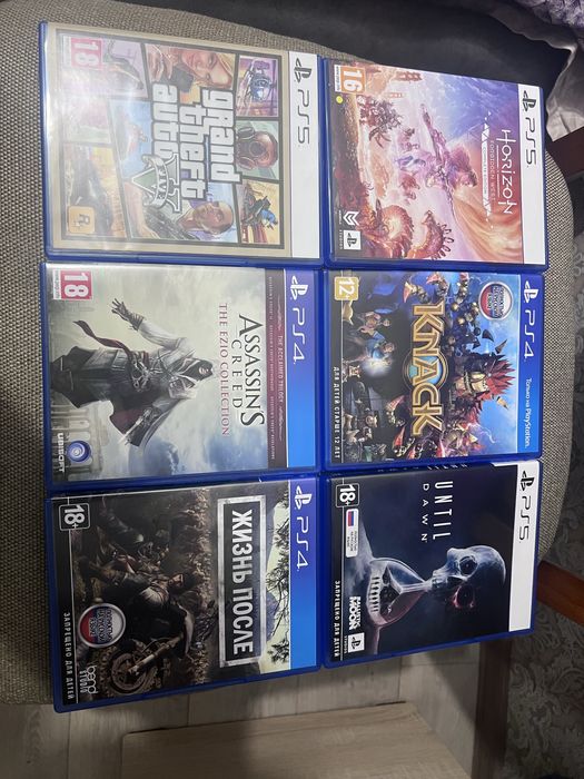 Продам игры на PS4-PS5 без обмена