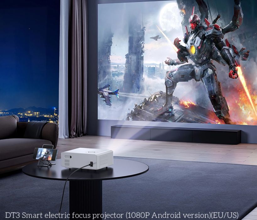 DT3 Smart проектор с электрофокусом (Android version 1080P)
