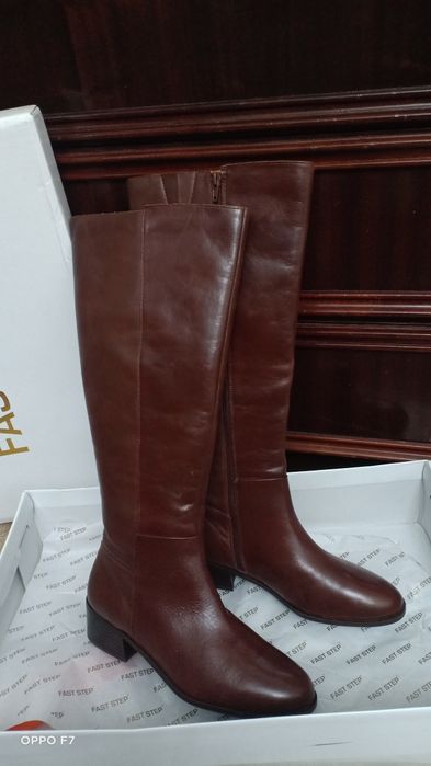 Сапоги весна кожаные Новые