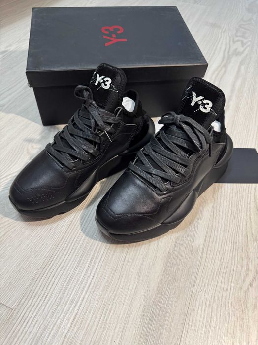 Adidasi Y-3, Kaiwa - Black Premium din Piele NOI Yohji Yamamoto Y3