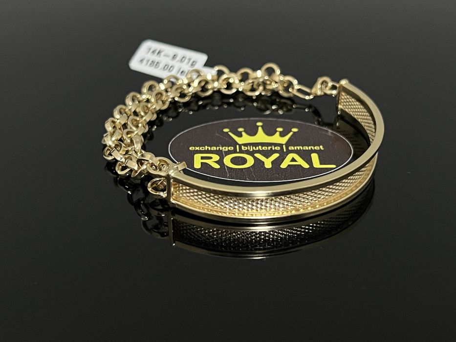 Bijuteria Royal CB : Brățară aur 14k 585  9,01 gr