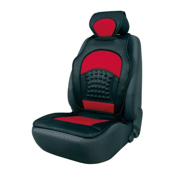 Husa scaun cu efect masaj Automax, culoare Rosie