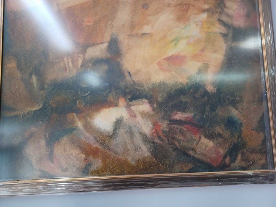 картина акварел от Дамян Заберски,рисувана през 60-те години на 20век.