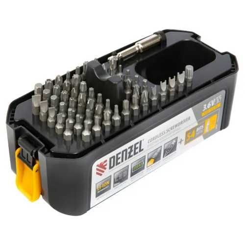 Акумулаторна отвертка Denzel с Li-Ion батерия 3.6V с аксесоари
