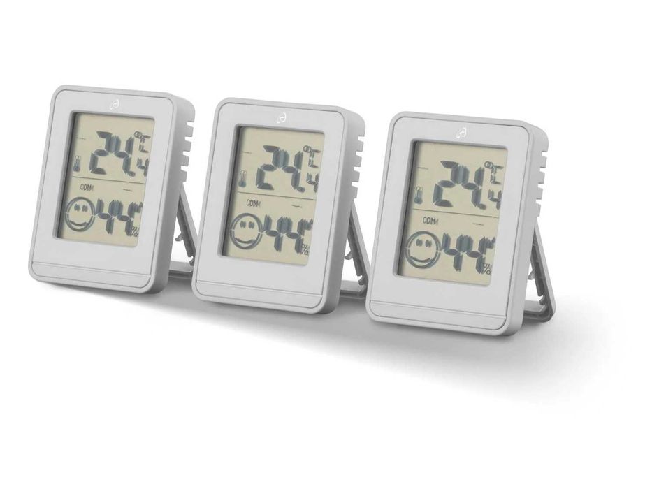 Set 3 buc. termometru cu higrometru digital, nou, realizat in Germania