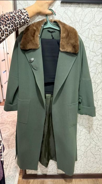 Пальто кашемир. Размер 46.