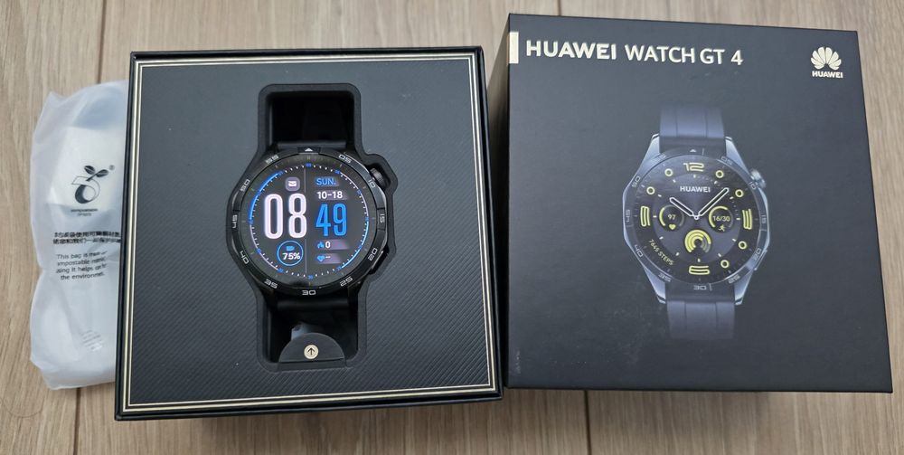 Huawei Watch GT 4 (46mm) Black – Pachet Complet, Stare Excelentă