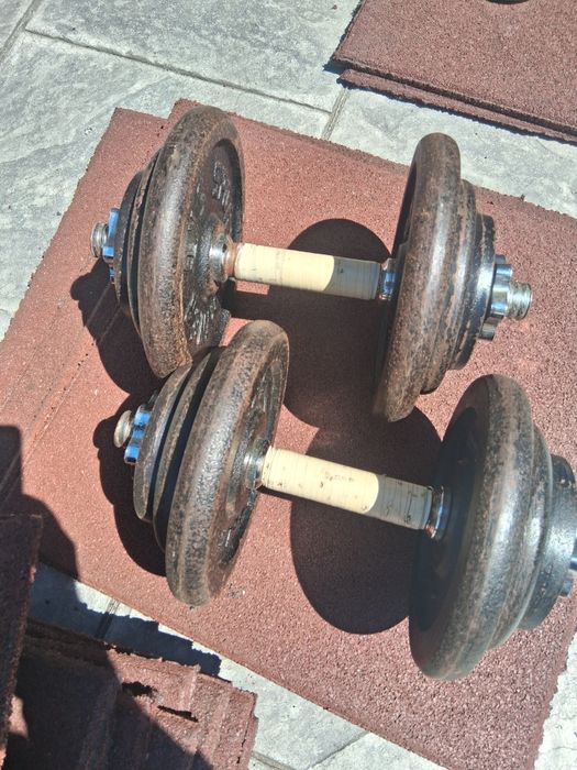 Gantere și discuri diferite mărimi de la 10 la 30kg