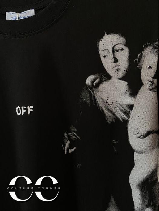 Tricou OFF-White • Calitate TOP •  Blurred Mary Skate S/S • Cod QR