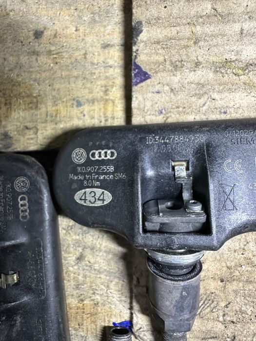 Комплект 4бр датчици налягане на гуми Audi Vw Skoda Seat 1k0907255B