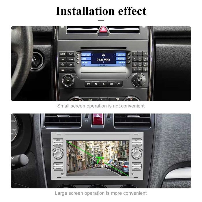 Мултимедия за Ford Transit FIESTA FOCUS GALAXY 2DIN Android Навигация