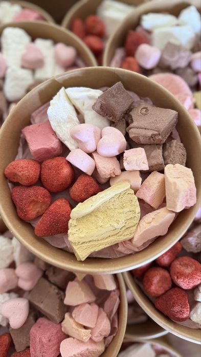 Сублимированный фрукт и морожное