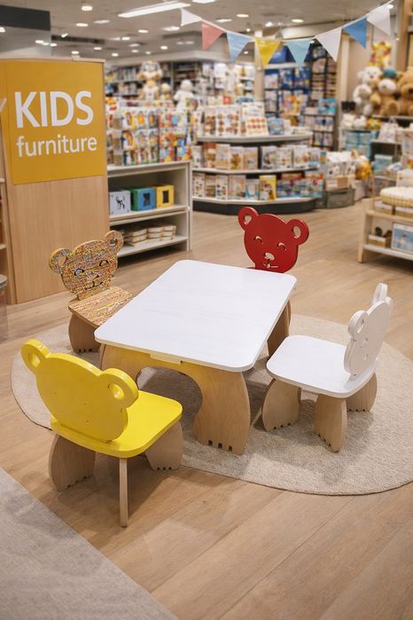 Masă cu 2,3,4 scaune ,  în funcție de nevoile dumneavoastră.