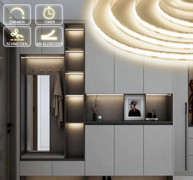 2 benzi LED pe baterie