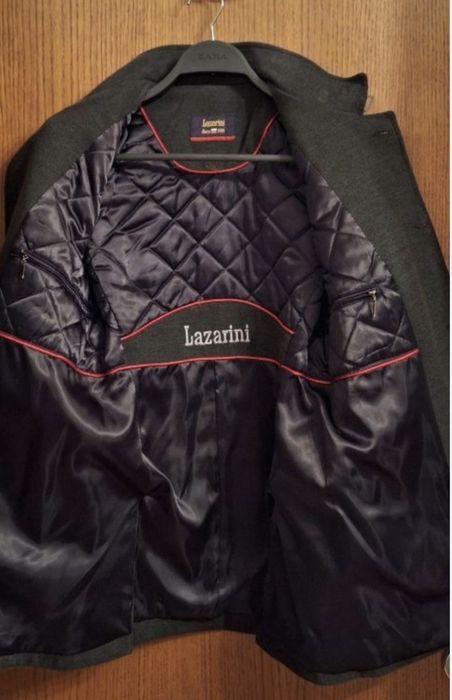 Ново мъжко вълнено палто Lazarini