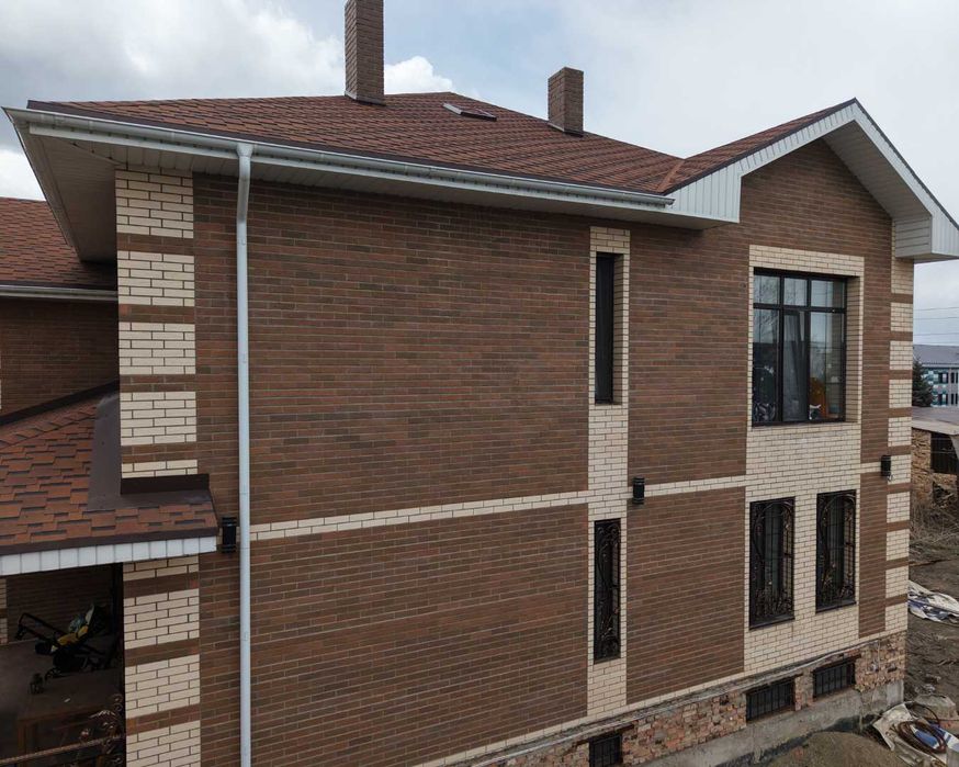 Кирпич керамический Караганда. Гибкая черепица, металлочерепица, осп.