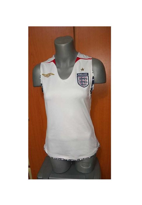 Bluza/ Tricou Umbro England alb/bleomarin fara maneci, tematica UK, M