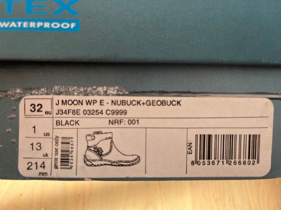 Cizme noi Geox din piele naturală, mărime 32