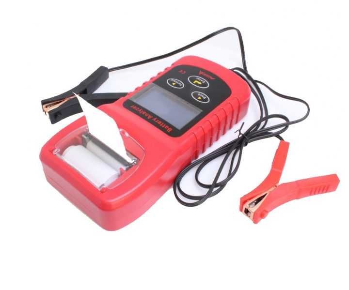 Tester acumulatori cu imprimanta noi.Tester baterii  12V