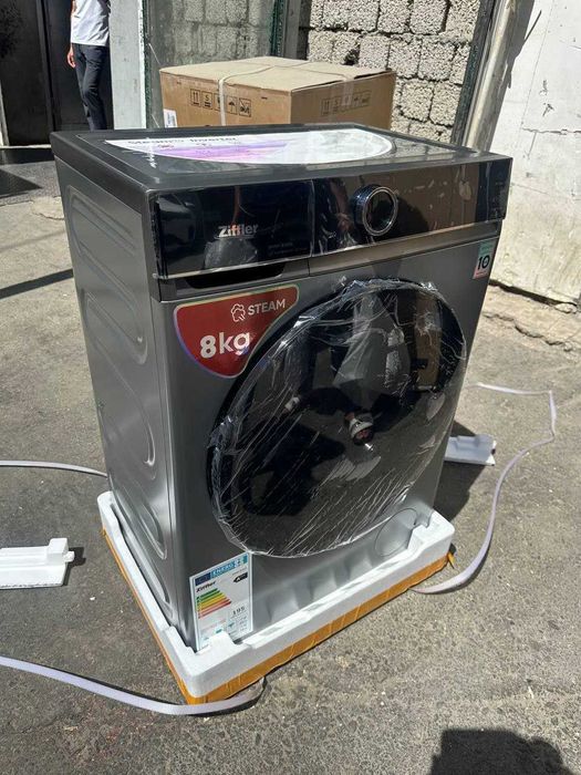 Стиральная машина на 8 кг Inverter стирка с паром гарантия 10 лет