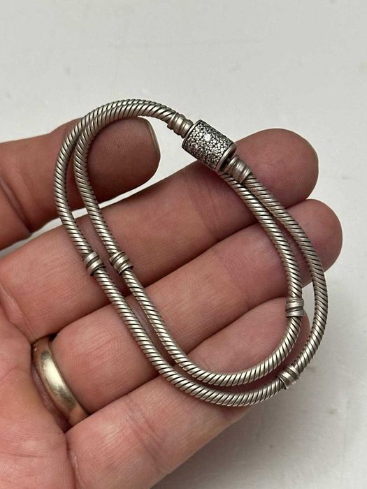 BRATARA DUBLA ARGINT 925 - PANDORA - ALE - 24g - Originala !