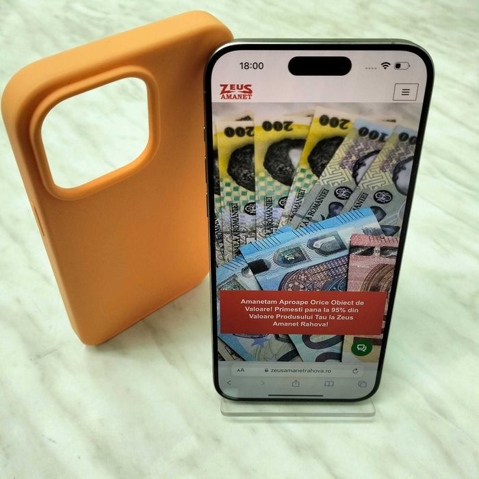 Telefon Apple iPhone 15 Pro Max 256GB White 98% bat Zeus Amanet 30572