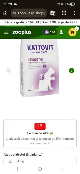 Vând mancare pisici