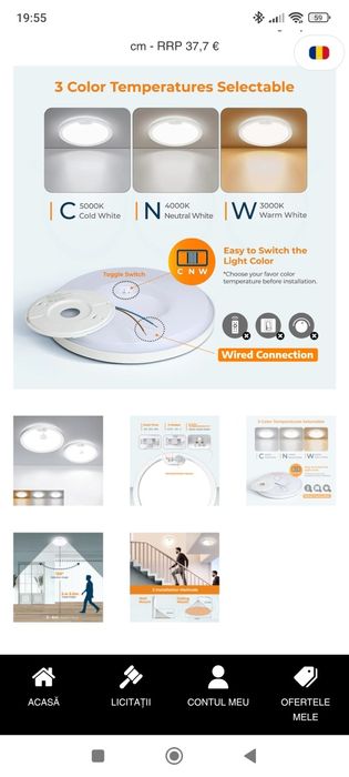 Vând diferite modele de aplice led