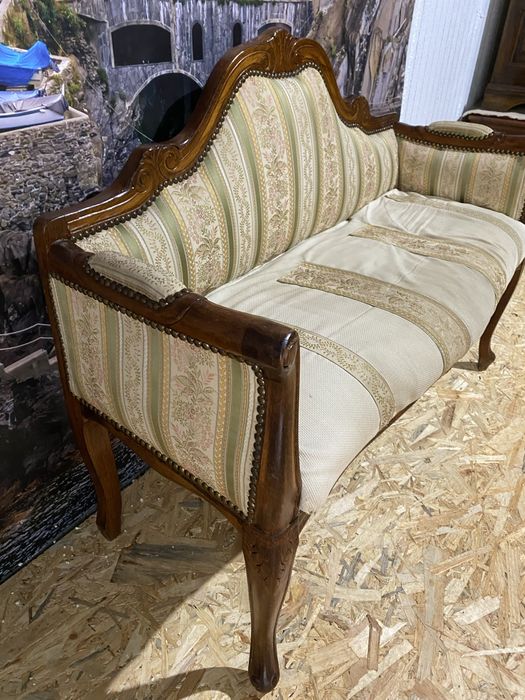 Canapea Banca Vintage Lemn Masiv Sculpturi