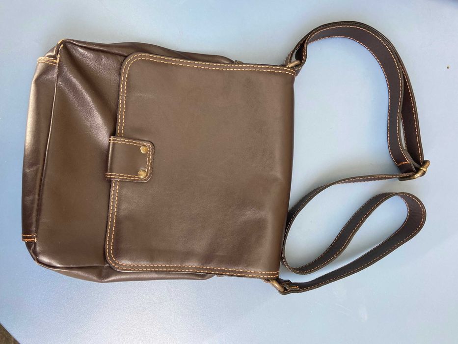 Мъжка италианска чанта от естествена кожа