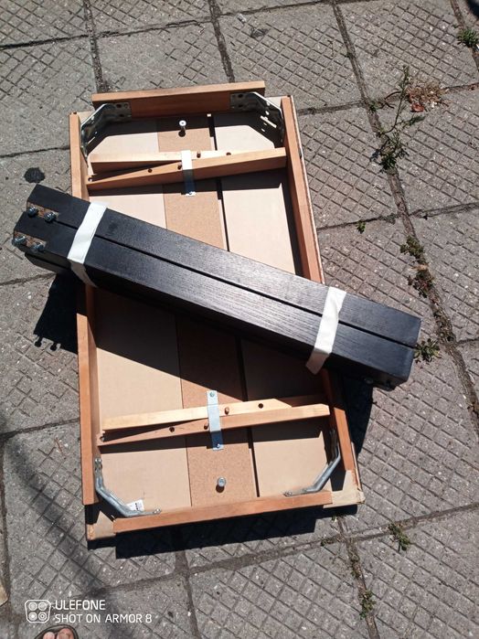 Маса ИКЕА BJURSTA черна 90х90