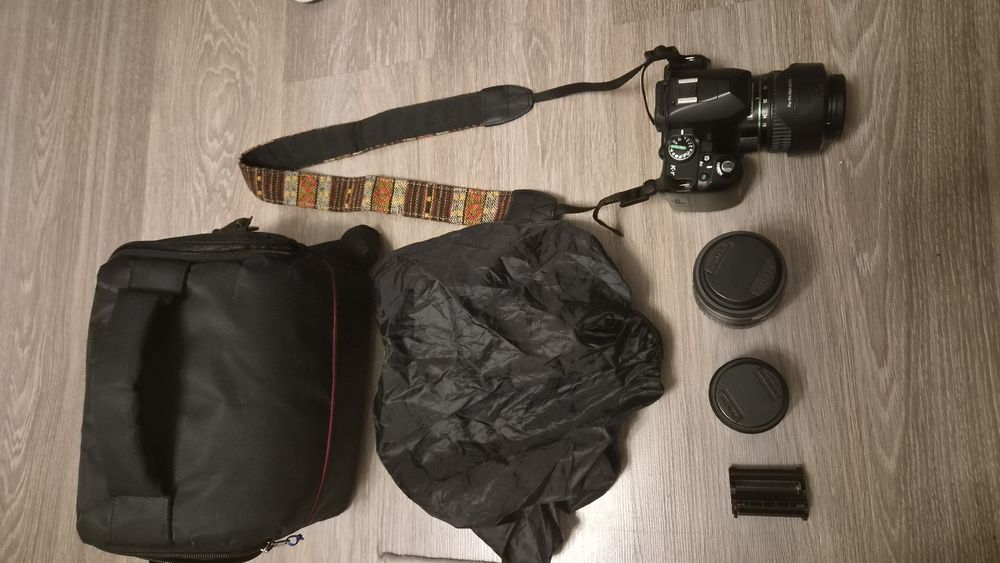 Pentax K-r + 3 обектива