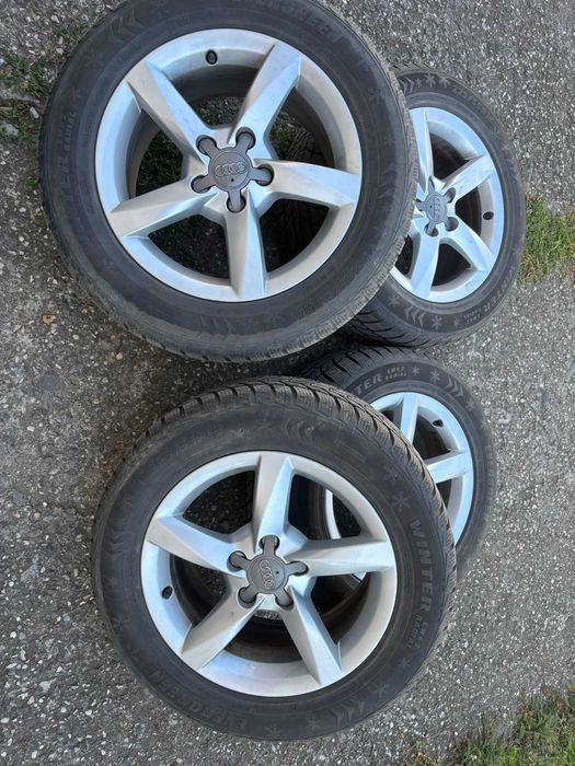 Set  Jante aliaj Audi R16 cu anvelope iarnă 225/55 R16