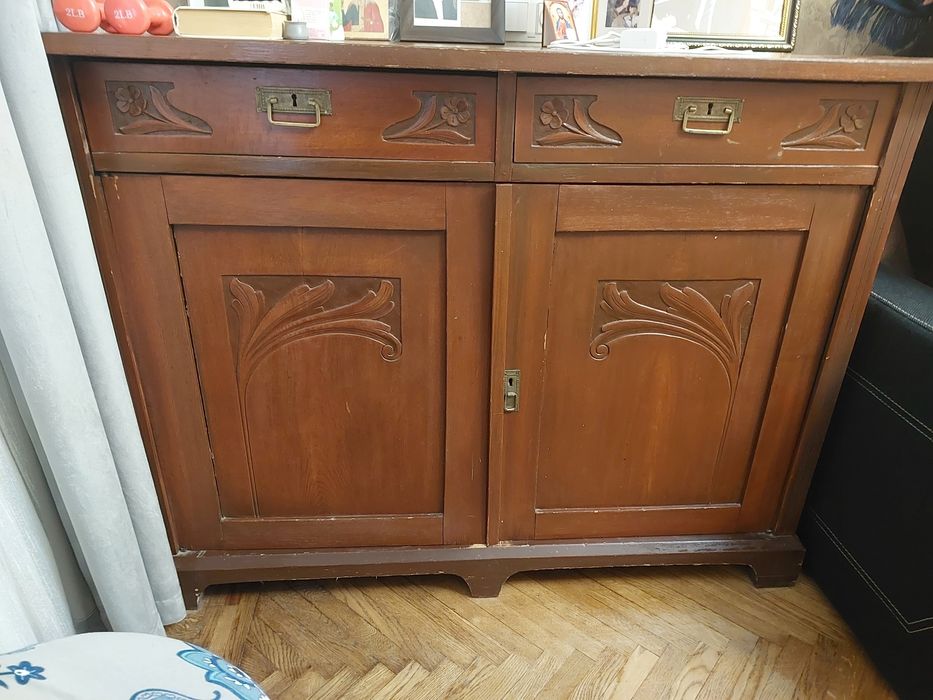 Комод старинный деревянный