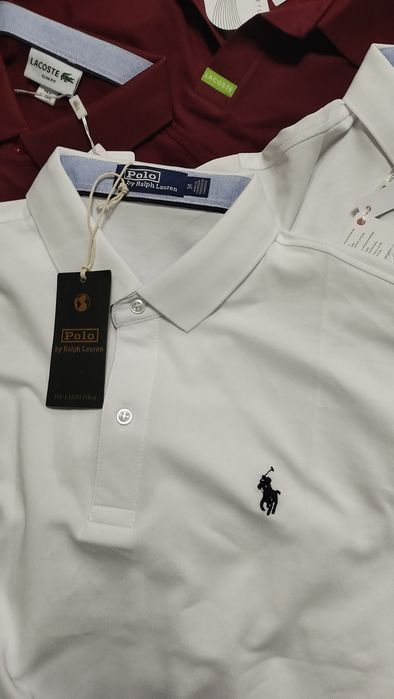Поло "Ralph Lauren" и футболки чисто белого цвета