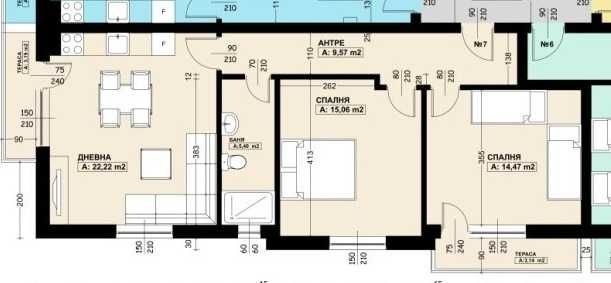 Дава се под наем Тристаен апартамент в Благоевград, Освобождение - 96 кв.м за 81301 € - Снимка #4