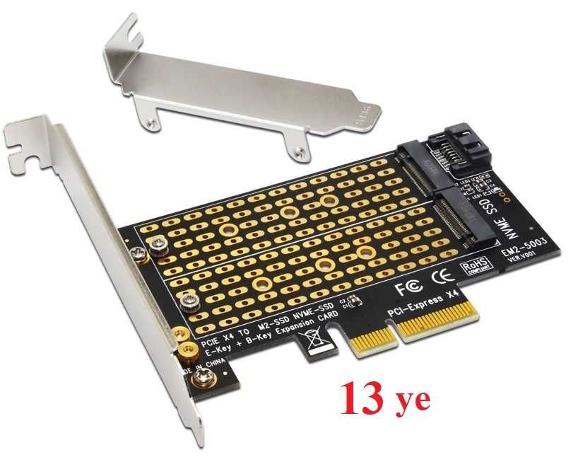 Адаптер PCI-Eх к M2/M.2 SATA SSD