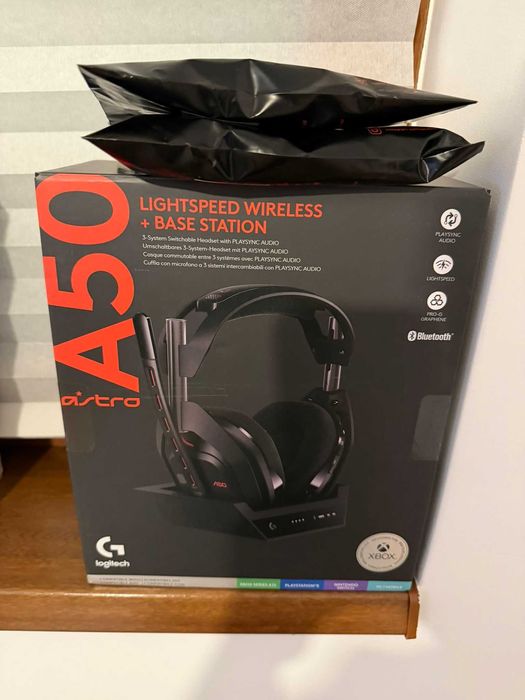 Casti Logitech Astro A50 + Wicket Cushions ears & head band
