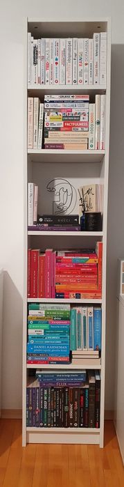 Biblioteca, BILLY, alb, 40x28x202 cm