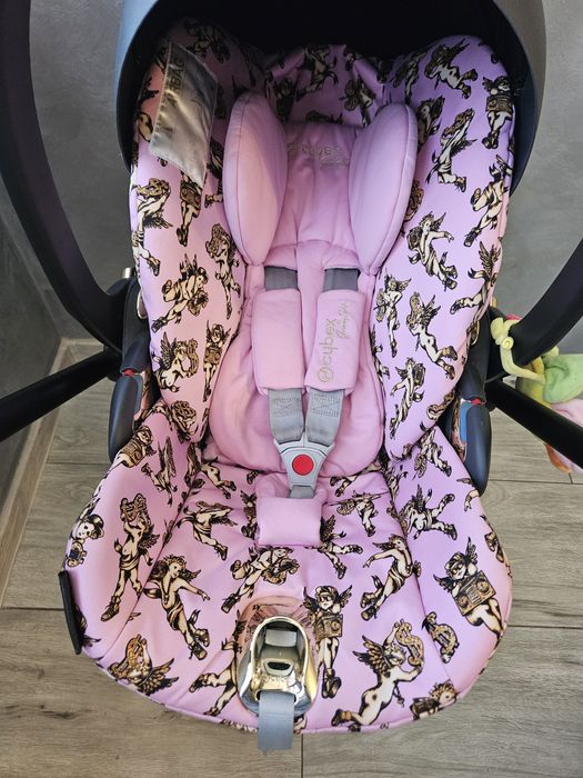 Бебешка количка Cybex Mios Jeremy Scott CHERUBS-pink 3 в 1 + чанта
