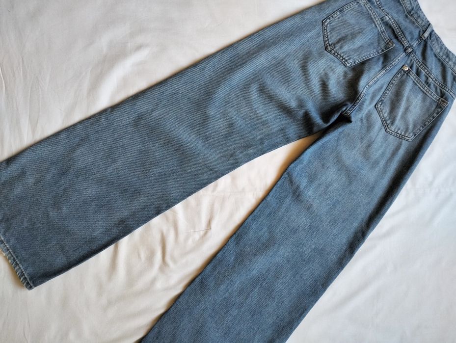 Широки дънки с висока талия Размер 34