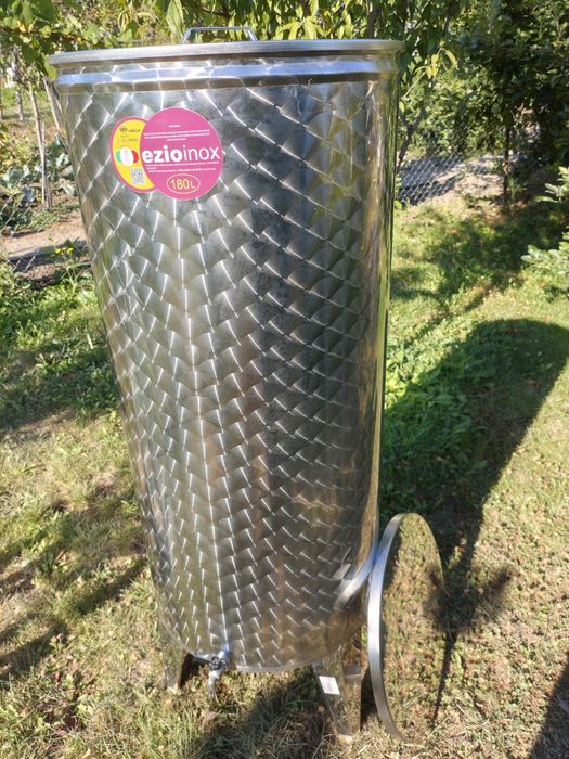 Butoi cisterna inox EZIOinox 180 litri pentru vin
