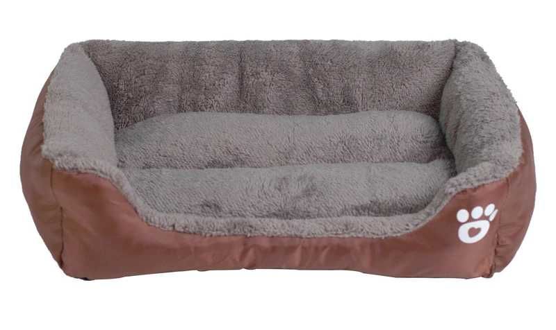 Легло за куче с принт лапичка и мека кохавлия