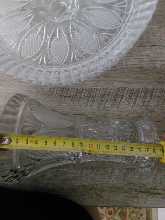 Хрустальные вазы-трансформеры, 2в1, пара.