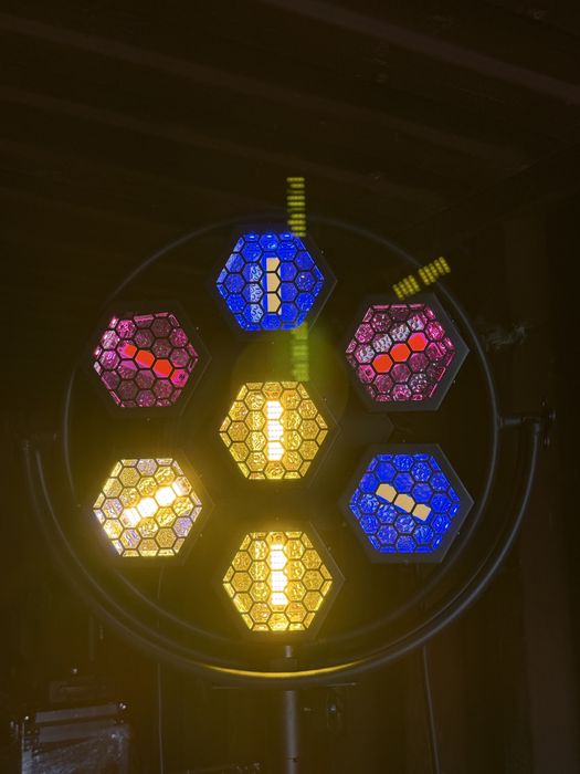 Led Retro Lights Vintage 7X50 COB LED in case cu standere