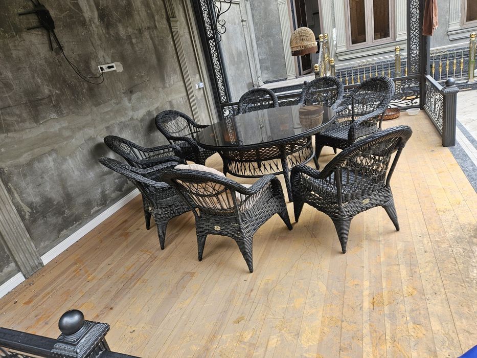 8 kishilik stol stul