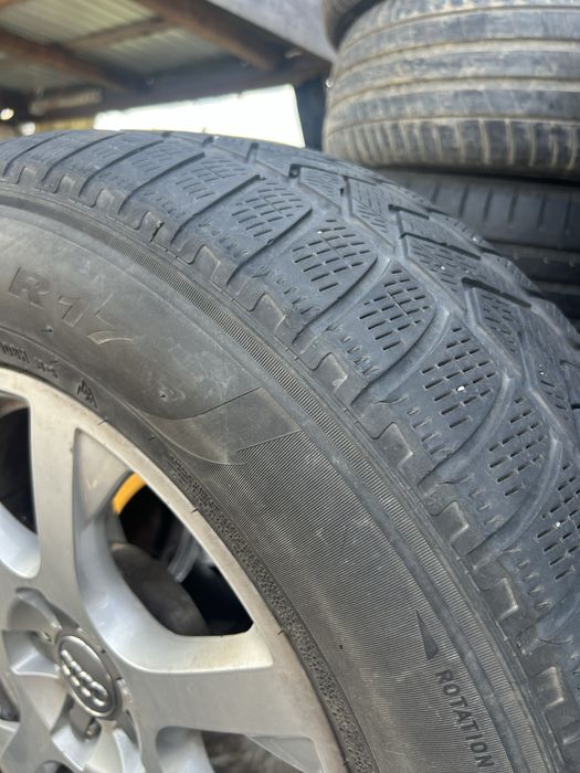 Roti jante audi Q5  5X112 cu cauciucuri iarna 235 65 R17