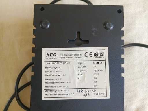 Vand UPS AEG(brand top) Protect Home 600VA/300W functionabil cu acumulator inclus